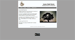 Desktop Screenshot of loneoakpreserve.com